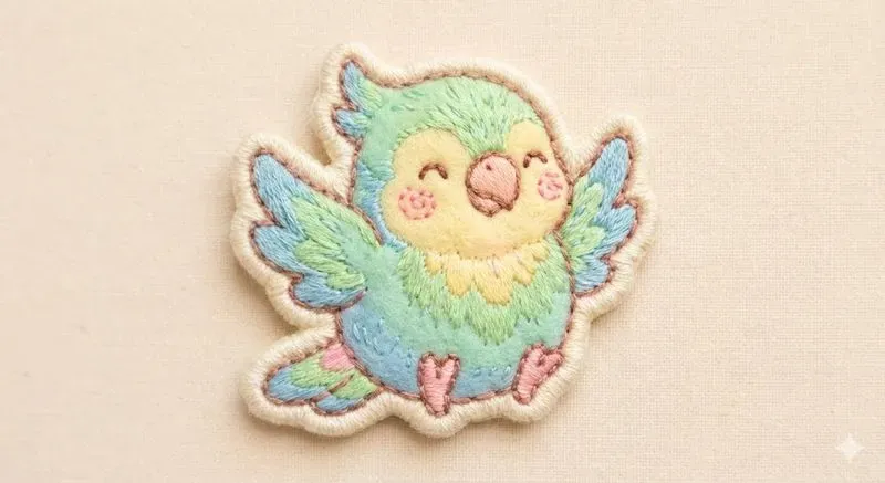 Soft Kawaii Embroidered Patches