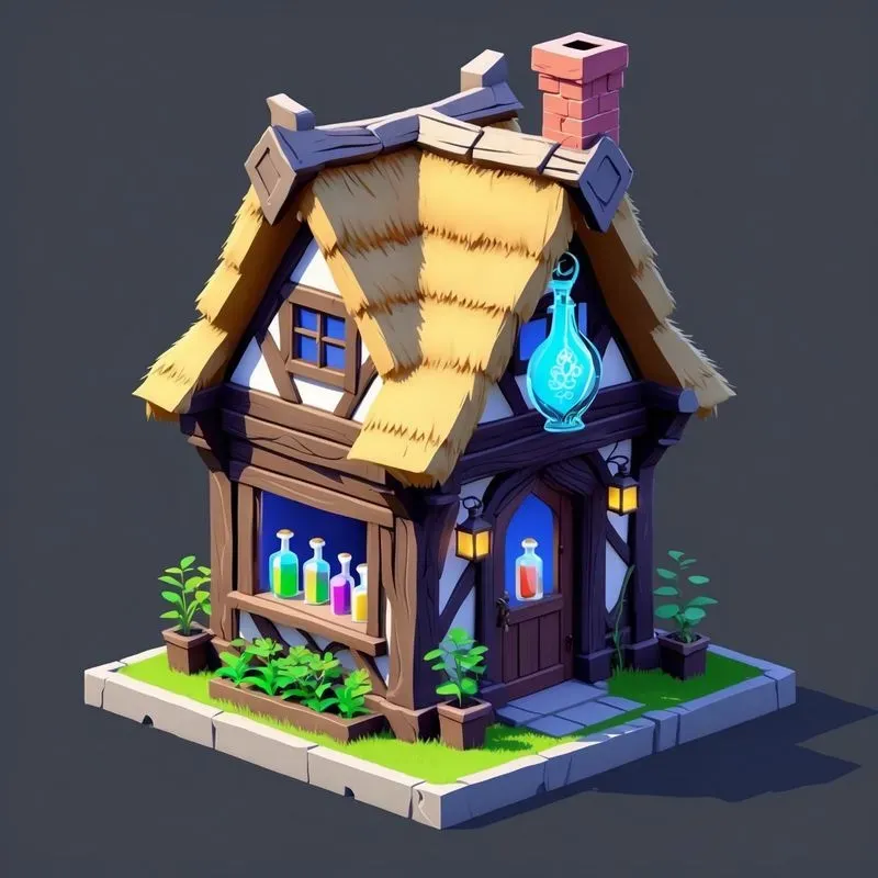 Isometric 2D Fantasy RPG Buildings