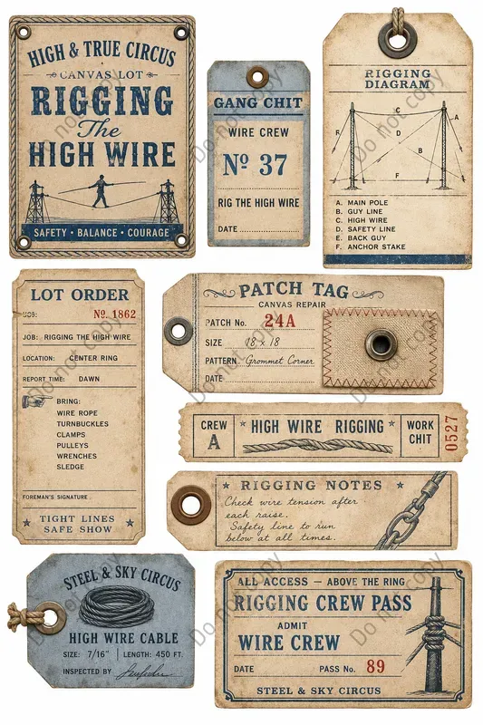 Circus Tent Crew Ephemera