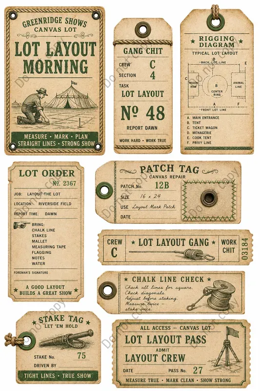 Circus Tent Crew Ephemera