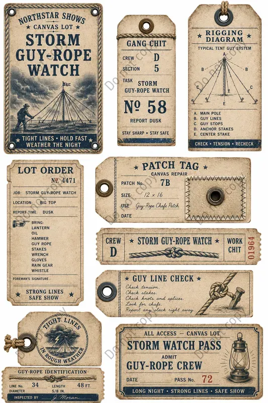 Circus Tent Crew Ephemera