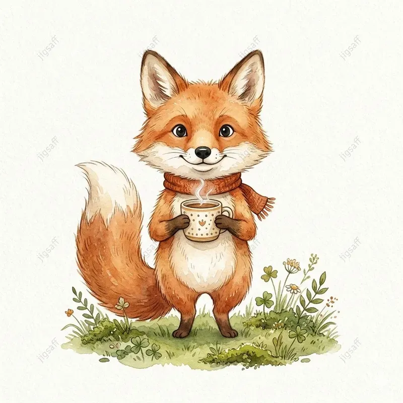 Cozy Watercolor Forest Animals