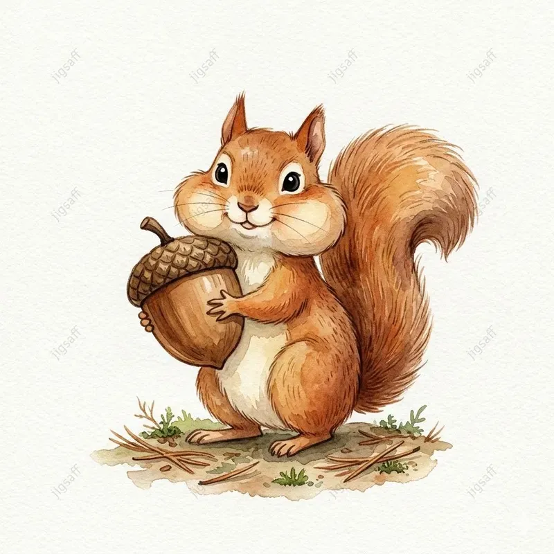 Cozy Watercolor Forest Animals