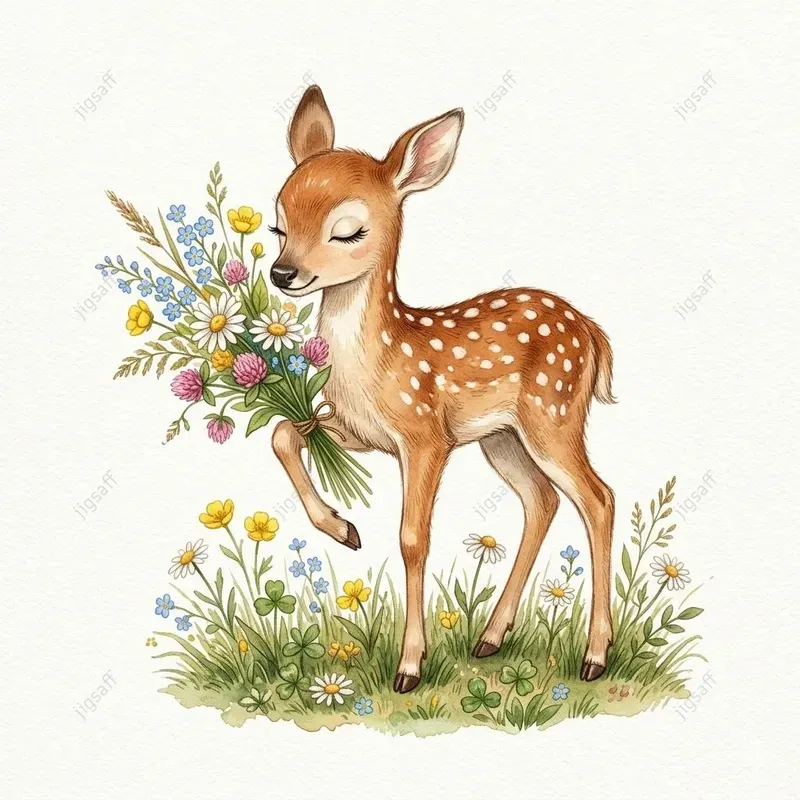Cozy Watercolor Forest Animals