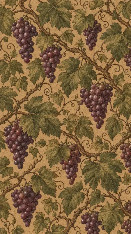 Botanical Kraft Paper Seamless Patterns