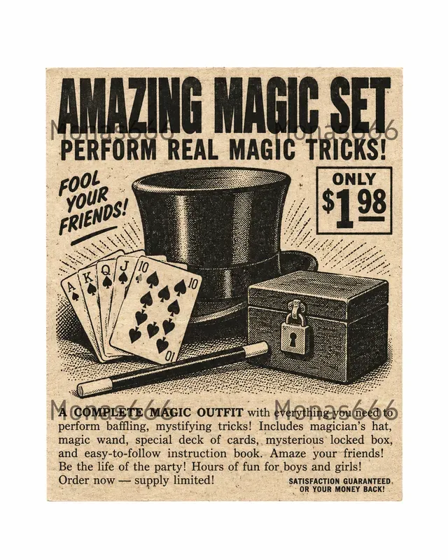 Vintage Comic Mailorder Ad Panels