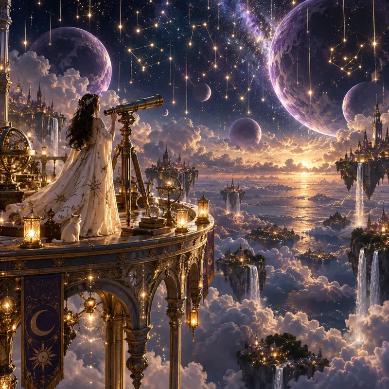 Celestial Dreamscapes Luminous Fantasies