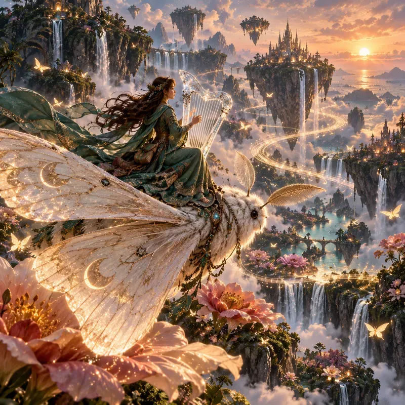 Celestial Dreamscapes Luminous Fantasies