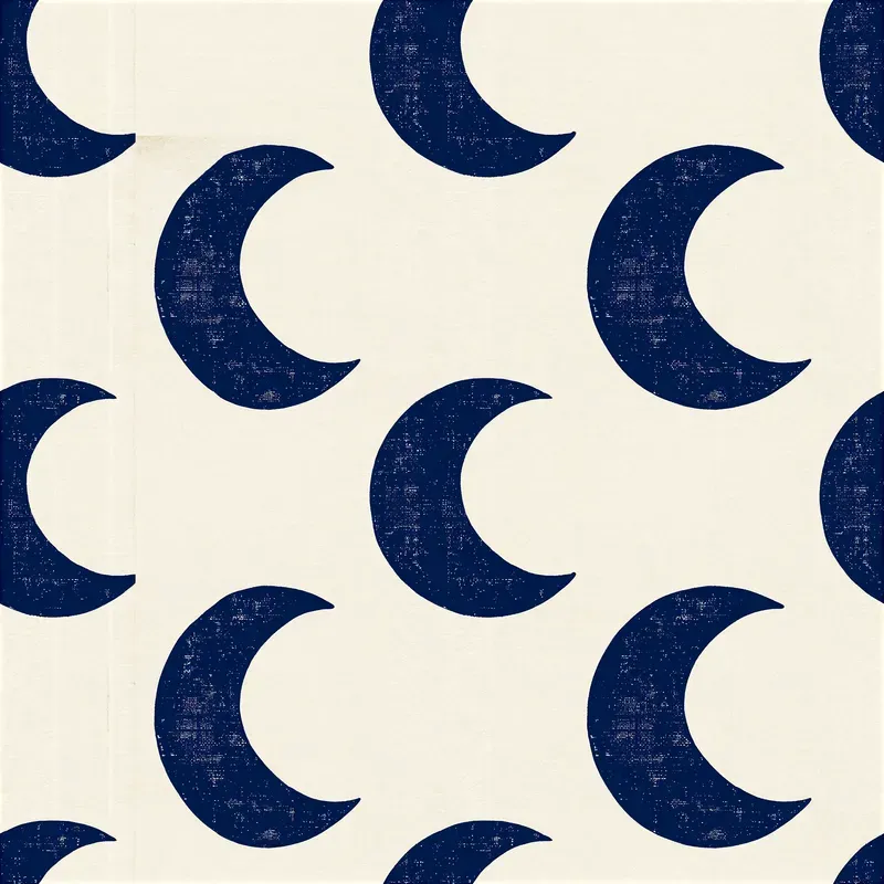 Halloween Block Print Seamless Patterns