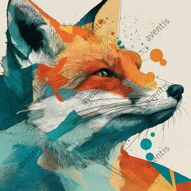 Vivid Abstract Animal Portraits With Pop