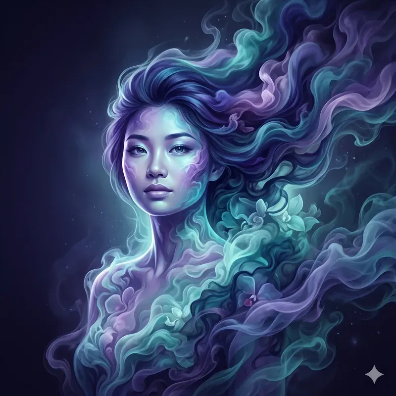 Portraits Formed From Living Mist