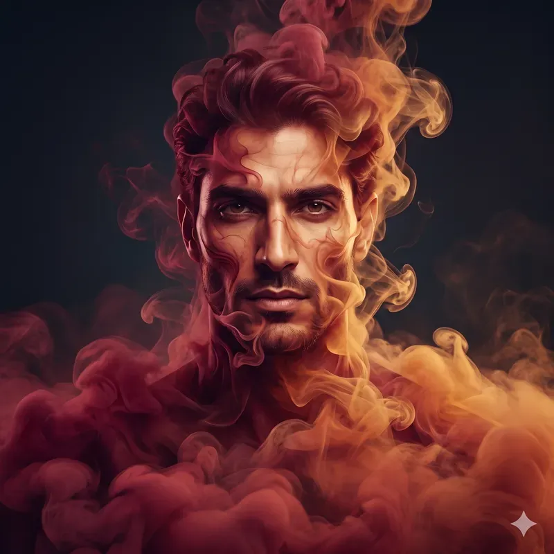 Portraits Formed From Living Mist