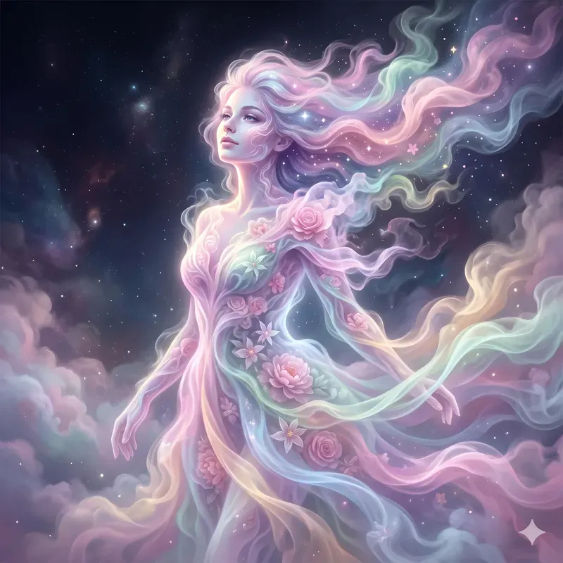 Portraits Formed From Living Mist