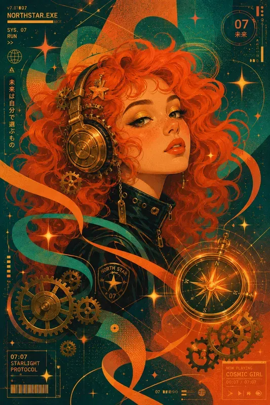 Retro Futuristic Cyber Pop Portraits