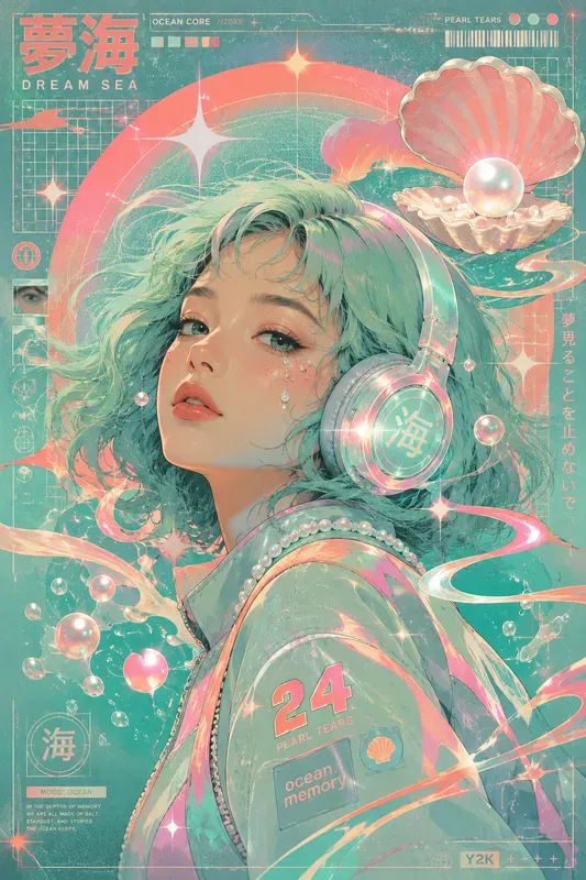 Retro Futuristic Cyber Pop Portraits