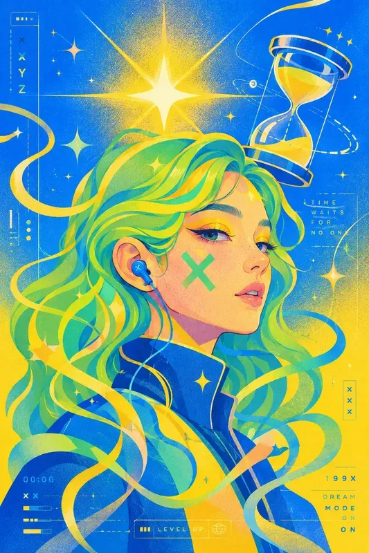 Retro Futuristic Cyber Pop Portraits