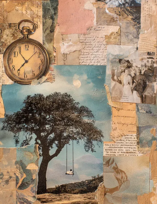 Surreal Romantic Analog Collages