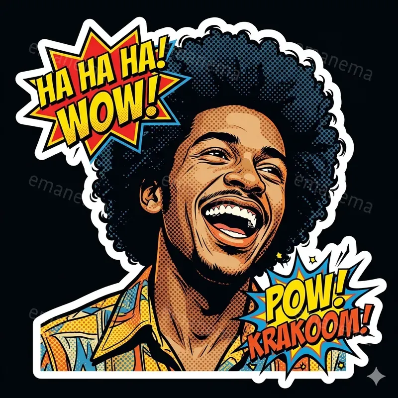 Comic Book Style Stickers