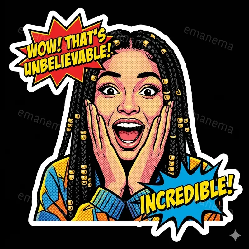 Comic Book Style Stickers