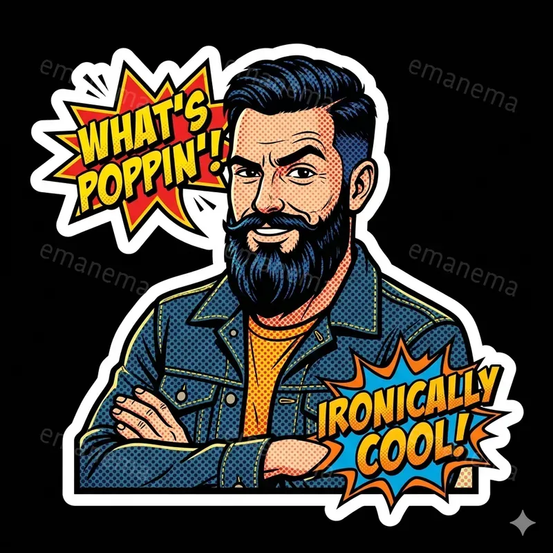 Comic Book Style Stickers
