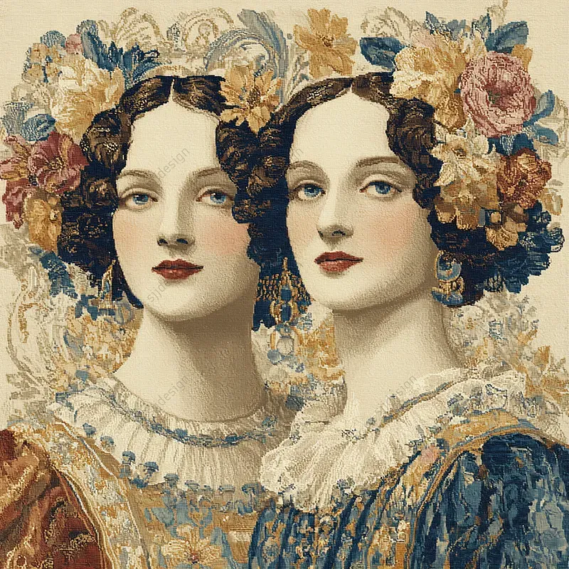 Vintage Tapestry Art Illustrations