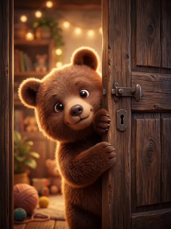 Storybook 3D Peeking Animals