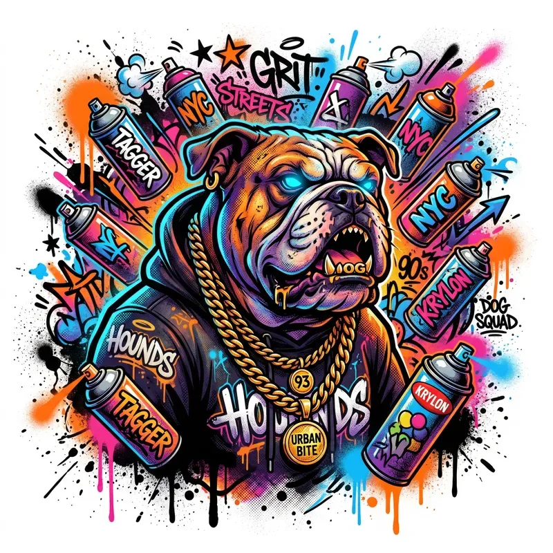 Urban Graffiti Streetwear Tshirt Art