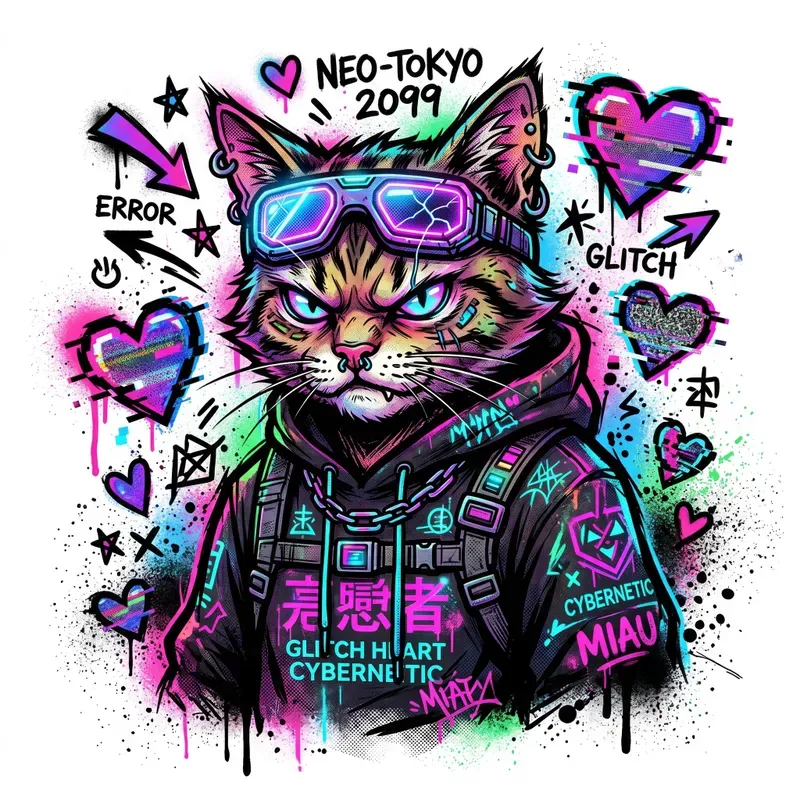 Urban Graffiti Streetwear Tshirt Art