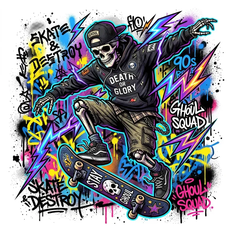 Urban Graffiti Streetwear Tshirt Art