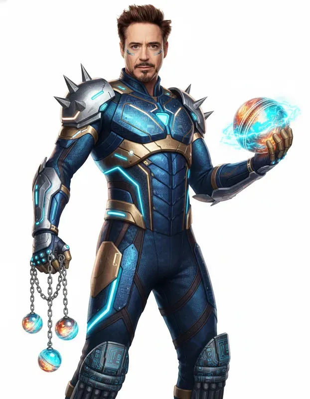 Futuristic Cricket Warrior Portrait Ais