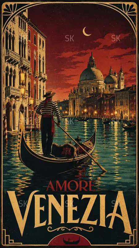 Cinematic Vintage Travel Posters