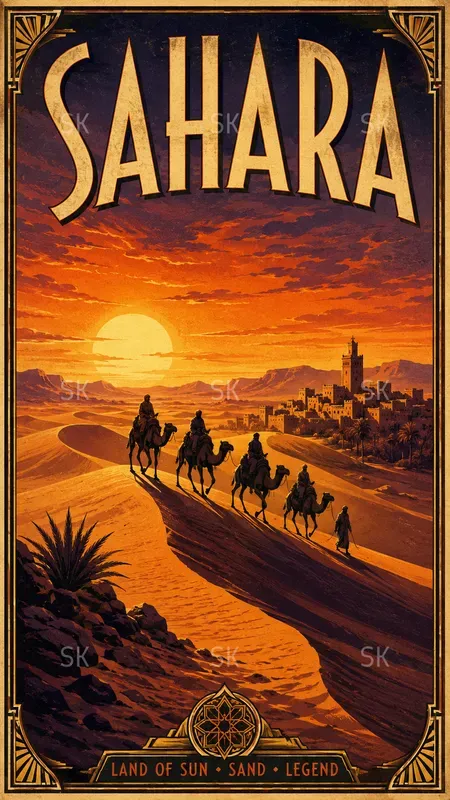 Cinematic Vintage Travel Posters