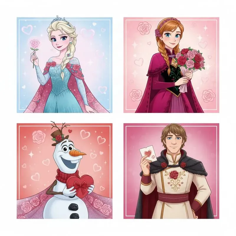 Valentine 4panel Character Art Packs
