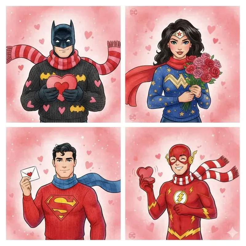 Valentine 4panel Character Art Packs