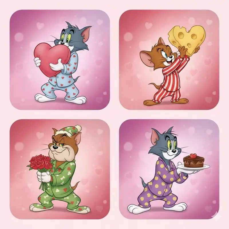 Valentine 4panel Character Art Packs