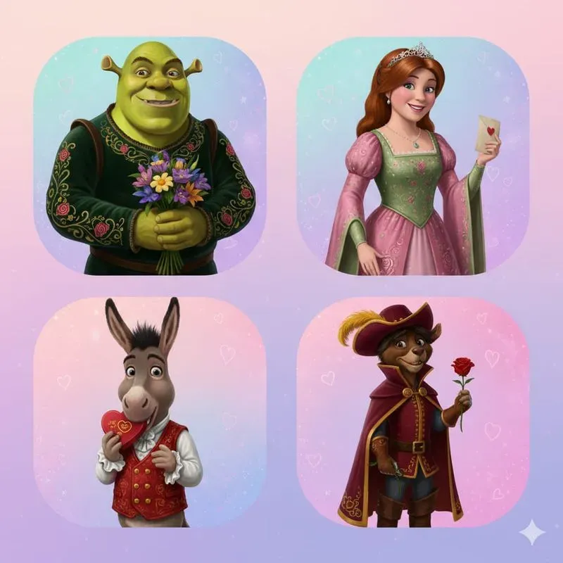 Valentine 4panel Character Art Packs