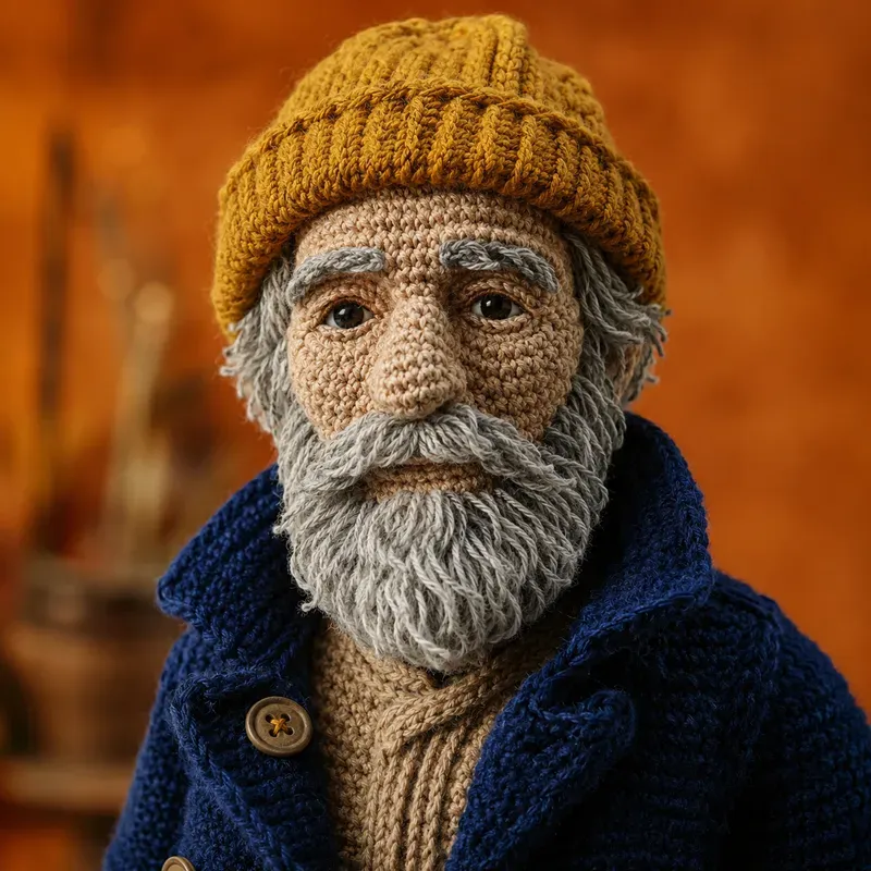 Crochet Men Portrait Collections