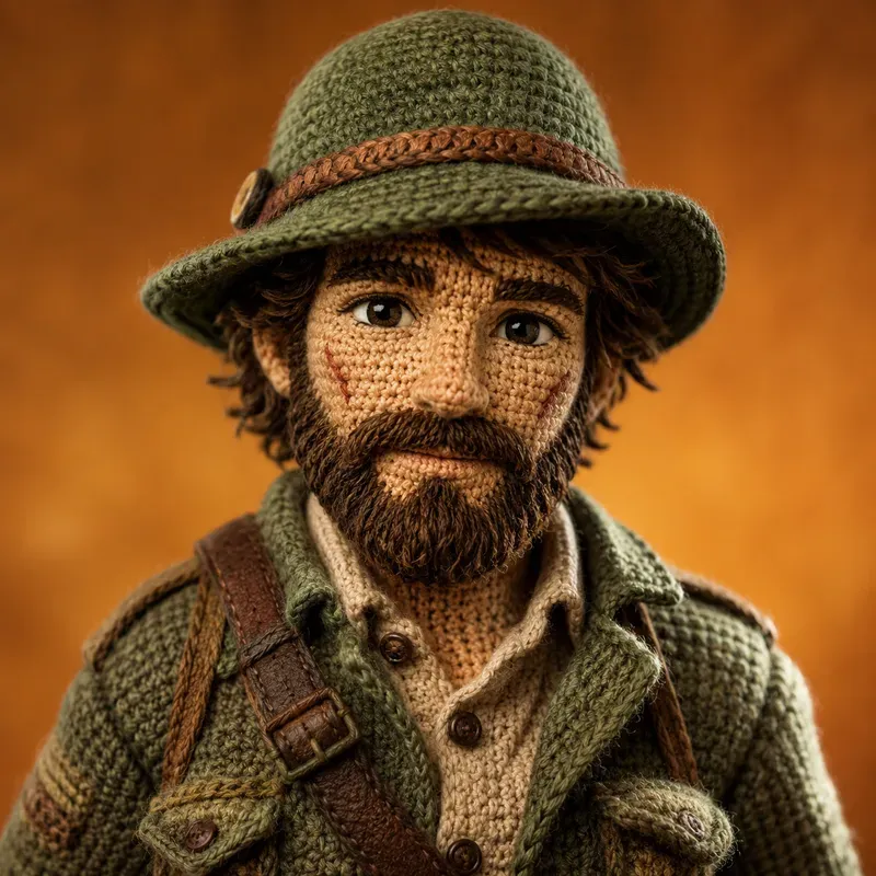 Crochet Men Portrait Collections