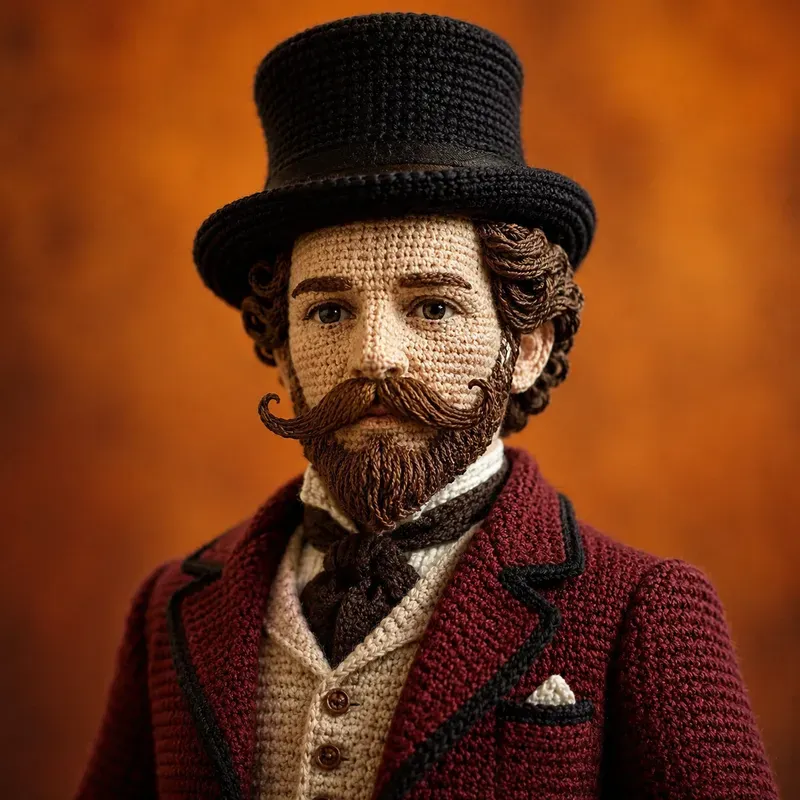 Crochet Men Portrait Collections