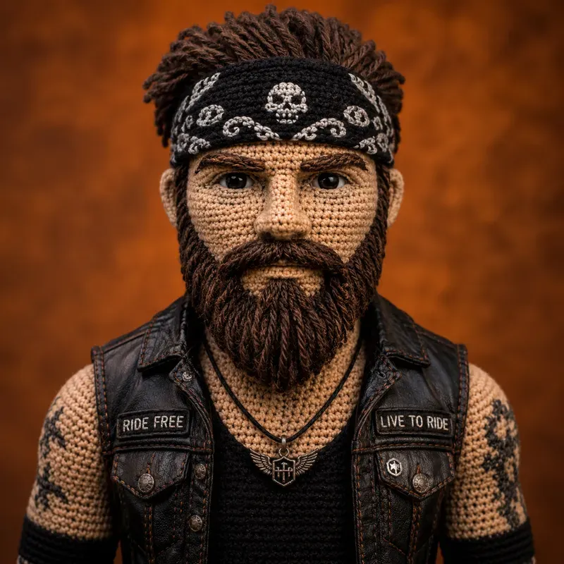Crochet Men Portrait Collections