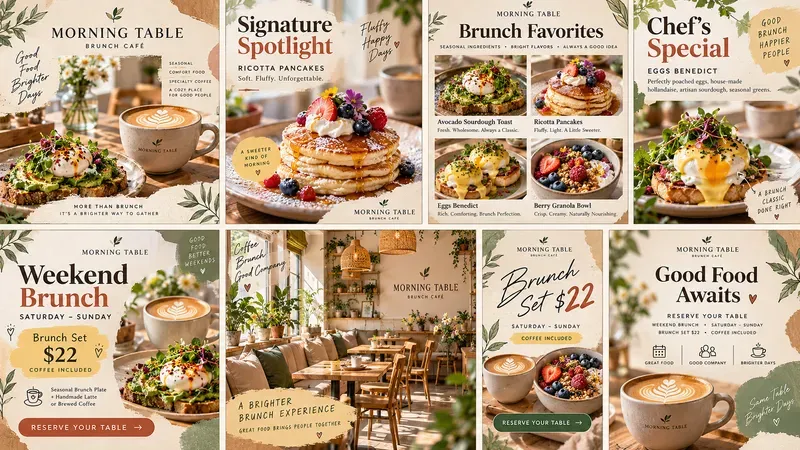 Restaurant Social Media Promo Kits