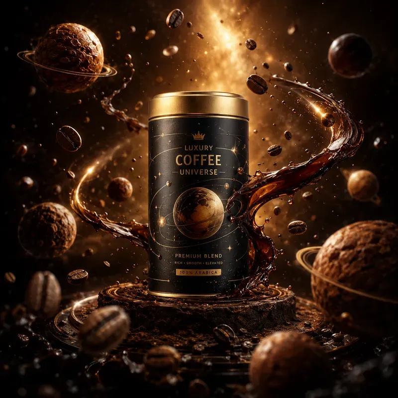 Cosmic Flavor Fusion Product Ad Concepts