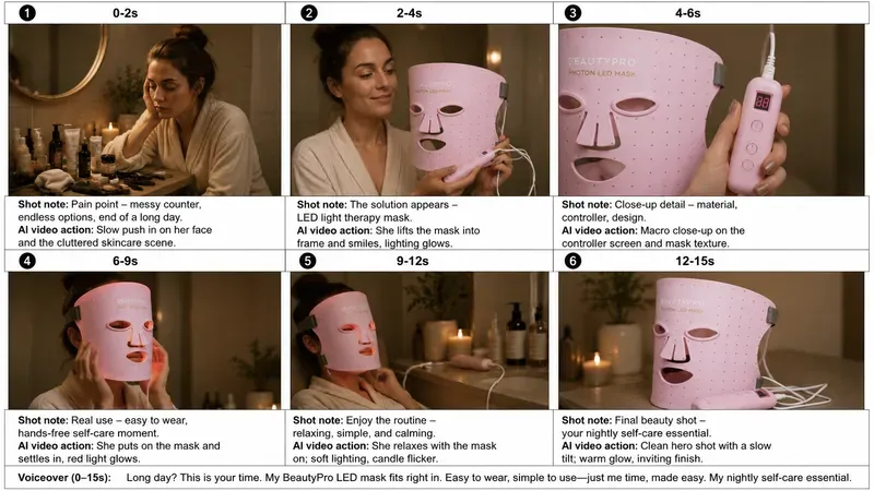 Viral Product Video Storyboards