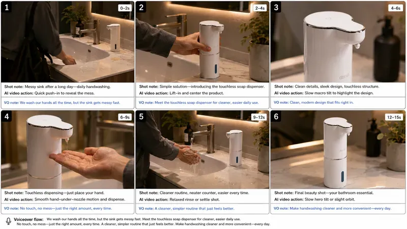 Viral Product Video Storyboards