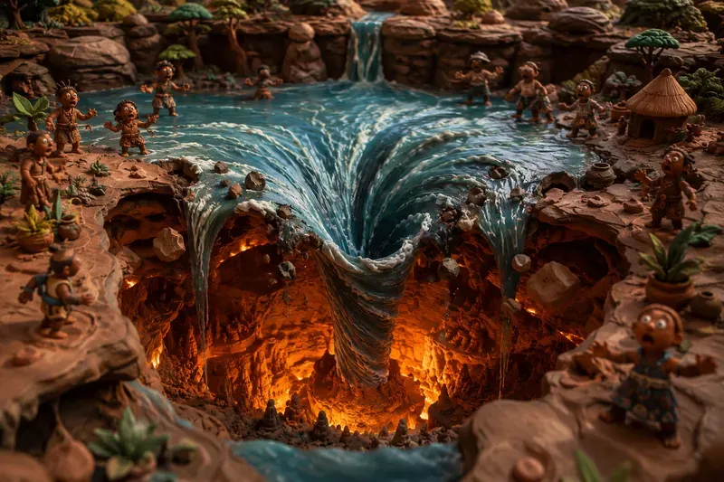 Clay World Disaster Scene Generator