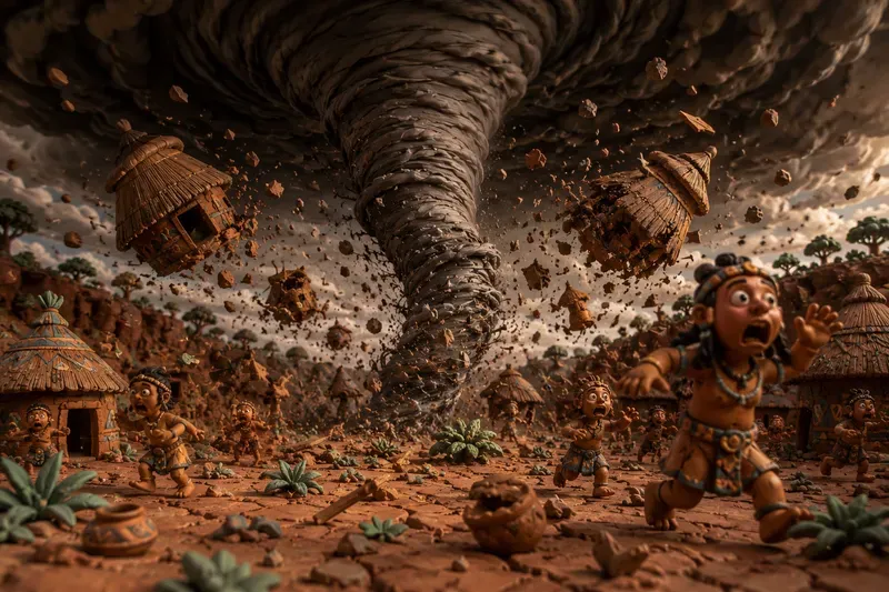 Clay World Disaster Scene Generator