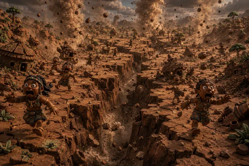 Clay World Disaster Scene Generator