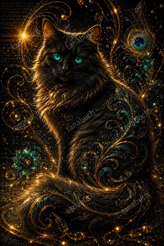 Ornate Golden Spiral Digital Baroques