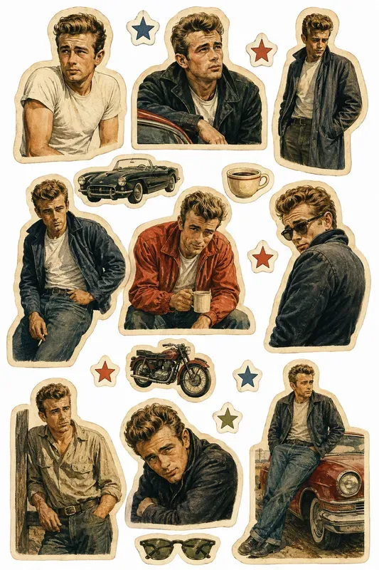 Vintage Icon Sticker Portraits