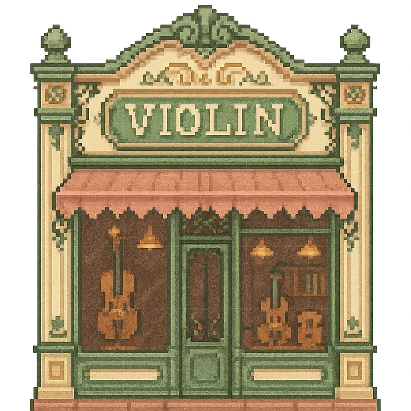 Belle Epoque Pixel Art Storefronts